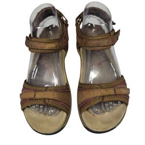 Abeo Goleta II Brown Tan Leather Strappy Sandals Size 8N  *READ*